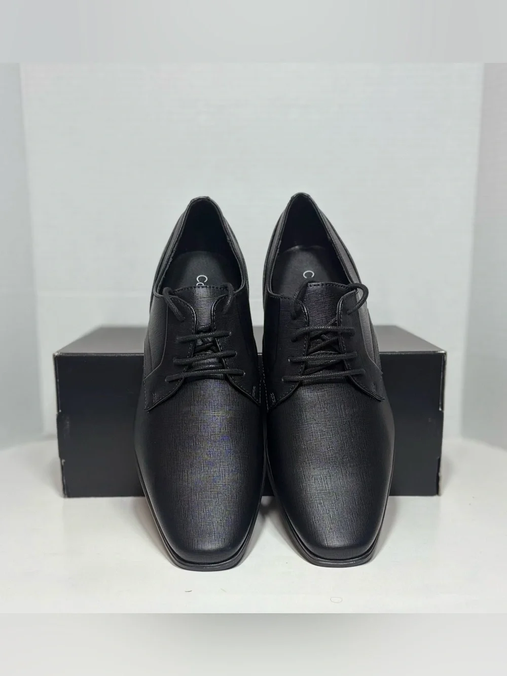 Calvin Klein Men's Black Lace-Up Oxford Dress Shoes size 9.5